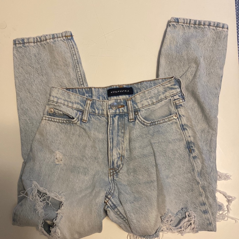 Ripped mom jeans